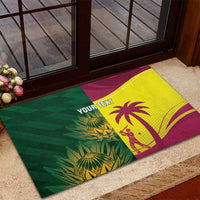 South Africa West Indies Cricket Custom Rubber Doormat Proteas Windies Together - Wonder Print Shop