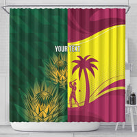 South Africa West Indies Cricket Custom Shower Curtain Proteas Windies Together - Wonder Print Shop
