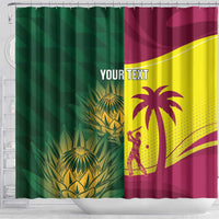 South Africa West Indies Cricket Custom Shower Curtain Proteas Windies Together - Wonder Print Shop