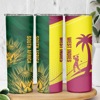 South Africa West Indies Cricket Skinny Tumbler Proteas Windies Together - Wonder Print Shop