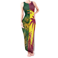 South Africa West Indies Cricket Custom Tank Maxi Dress Proteas Windies Together - Wonder Print Shop