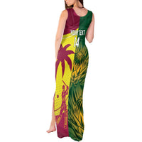 South Africa West Indies Cricket Custom Tank Maxi Dress Proteas Windies Together - Wonder Print Shop