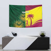 South Africa West Indies Cricket Custom Tapestry Proteas Windies Together - Wonder Print Shop