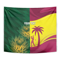 South Africa West Indies Cricket Custom Tapestry Proteas Windies Together - Wonder Print Shop
