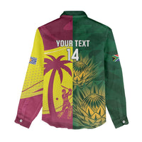 South Africa West Indies Cricket Custom Women Casual Shirt Proteas Windies Together - Wonder Print Shop