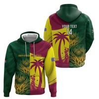 South Africa West Indies Cricket Custom Zip Hoodie Proteas Windies Together - Wonder Print Shop