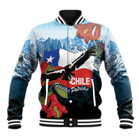 Chile Fiestas Patrias Baseball Jacket Andean Condor Andes Mountains - Wonder Print Shop
