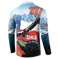 Chile Fiestas Patrias Button Sweatshirt Andean Condor Andes Mountains - Wonder Print Shop