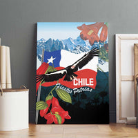 Chile Fiestas Patrias Canvas Wall Art Andean Condor Andes Mountains - Wonder Print Shop