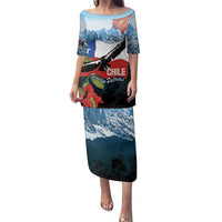 Chile Fiestas Patrias Family Matching Puletasi and Hawaiian Shirt Andean Condor Andes Mountains - Wonder Print Shop