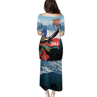 Chile Fiestas Patrias Family Matching Puletasi and Hawaiian Shirt Andean Condor Andes Mountains - Wonder Print Shop