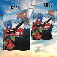 Chile Fiestas Patrias Garden Flag Andean Condor Andes Mountains - Wonder Print Shop