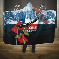 Chile Fiestas Patrias Hooded Blanket Andean Condor Andes Mountains - Wonder Print Shop