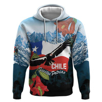 Chile Fiestas Patrias Hoodie Andean Condor Andes Mountains - Wonder Print Shop