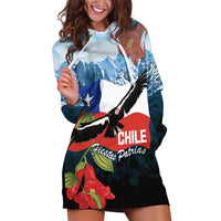 Chile Fiestas Patrias Hoodie Dress Andean Condor Andes Mountains - Wonder Print Shop