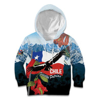 Chile Fiestas Patrias Kid Hoodie Andean Condor Andes Mountains - Wonder Print Shop