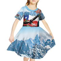 Chile Fiestas Patrias Kid Short Sleeve Dress Andean Condor Andes Mountains - Wonder Print Shop