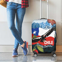 Chile Fiestas Patrias Luggage Cover Andean Condor Andes Mountains - Wonder Print Shop