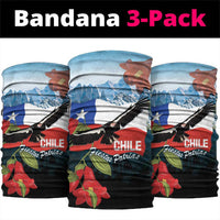 Chile Fiestas Patrias Neck Gaiter Andean Condor Andes Mountains - Wonder Print Shop