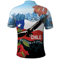 Chile Fiestas Patrias Polo Shirt Andean Condor Andes Mountains - Wonder Print Shop