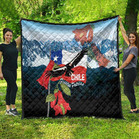 Chile Fiestas Patrias Quilt Andean Condor Andes Mountains - Wonder Print Shop