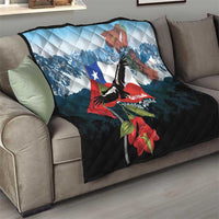 Chile Fiestas Patrias Quilt Andean Condor Andes Mountains - Wonder Print Shop