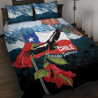 Chile Fiestas Patrias Quilt Bed Set Andean Condor Andes Mountains - Wonder Print Shop