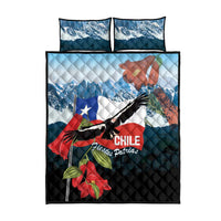 Chile Fiestas Patrias Quilt Bed Set Andean Condor Andes Mountains - Wonder Print Shop