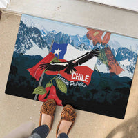 Chile Fiestas Patrias Rubber Doormat Andean Condor Andes Mountains - Wonder Print Shop