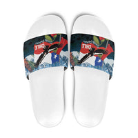 Chile Fiestas Patrias Slide Sandals Andean Condor Andes Mountains - Wonder Print Shop