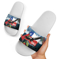 Chile Fiestas Patrias Slide Sandals Andean Condor Andes Mountains - Wonder Print Shop