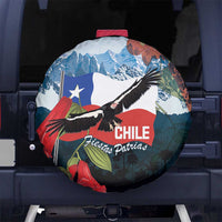 Chile Fiestas Patrias Spare Tire Cover Andean Condor Andes Mountains - Wonder Print Shop