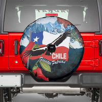 Chile Fiestas Patrias Spare Tire Cover Andean Condor Andes Mountains - Wonder Print Shop