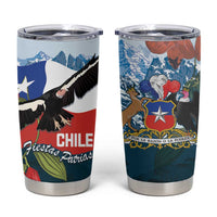 Chile Fiestas Patrias Tumbler Cup Andean Condor Andes Mountains - Wonder Print Shop