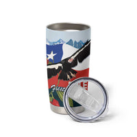 Chile Fiestas Patrias Tumbler Cup Andean Condor Andes Mountains - Wonder Print Shop