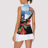 Chile Fiestas Patrias Women Sleeveless Polo Shirt Andean Condor Andes Mountains - Wonder Print Shop
