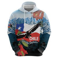 Chile Fiestas Patrias Zip Hoodie Andean Condor Andes Mountains - Wonder Print Shop