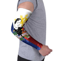 Philippines Rizal Day Arm Sleeves Filipino Sampaguita Grunge Style - Wonder Print Shop