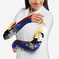 Philippines Rizal Day Arm Sleeves Filipino Sampaguita Grunge Style - Wonder Print Shop
