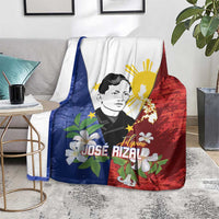 Philippines Rizal Day Blanket Filipino Sampaguita Grunge Style - Wonder Print Shop