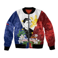 Philippines Rizal Day Bomber Jacket Filipino Sampaguita Grunge Style - Wonder Print Shop