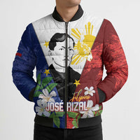 Philippines Rizal Day Bomber Puffer Jacket Filipino Sampaguita Grunge Style - Wonder Print Shop