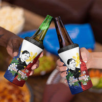 Philippines Rizal Day 4 in 1 Can Cooler Tumbler Filipino Sampaguita Grunge Style - Wonder Print Shop