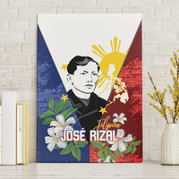 Philippines Rizal Day Canvas Wall Art Filipino Sampaguita Grunge Style - Wonder Print Shop