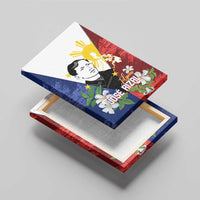 Philippines Rizal Day Canvas Wall Art Filipino Sampaguita Grunge Style - Wonder Print Shop