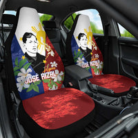 Philippines Rizal Day Car Seat Cover Filipino Sampaguita Grunge Style - Wonder Print Shop