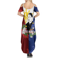 Philippines Rizal Day Family Matching Summer Maxi Dress and Hawaiian Shirt Filipino Sampaguita Grunge Style - Wonder Print Shop