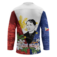 Philippines Rizal Day Hockey Jersey Filipino Sampaguita Grunge Style - Wonder Print Shop