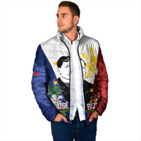 Philippines Rizal Day Padded Jacket Filipino Sampaguita Grunge Style - Wonder Print Shop