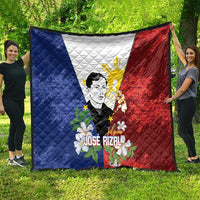 Philippines Rizal Day Quilt Filipino Sampaguita Grunge Style - Wonder Print Shop